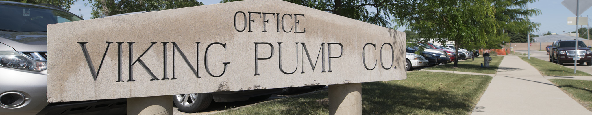 Viking pump sign