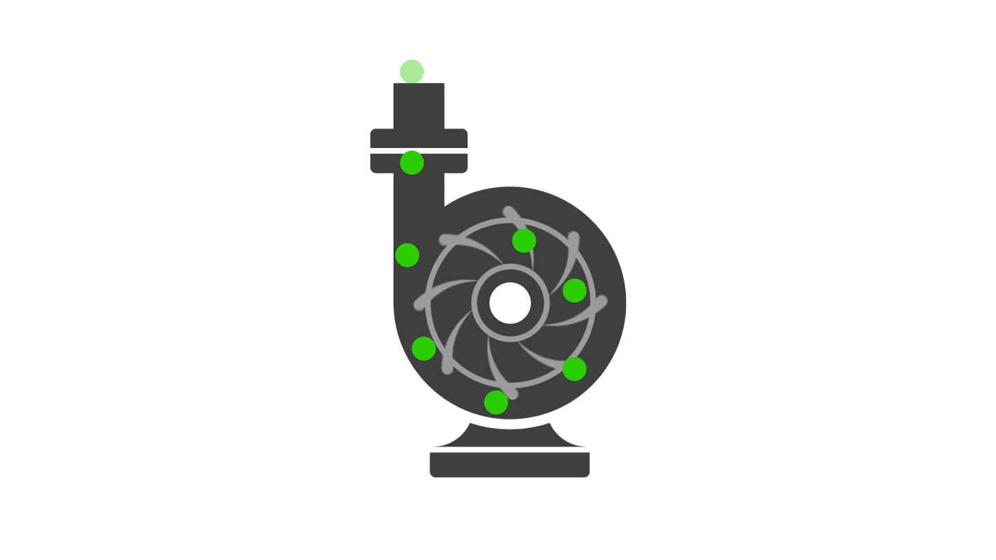 gif showing how centrifugal pumps transfer fluid